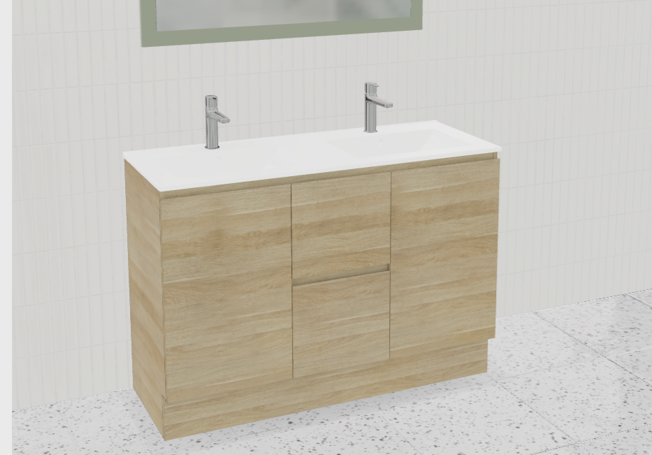 Nevada Vanity with Mineral Composite Top