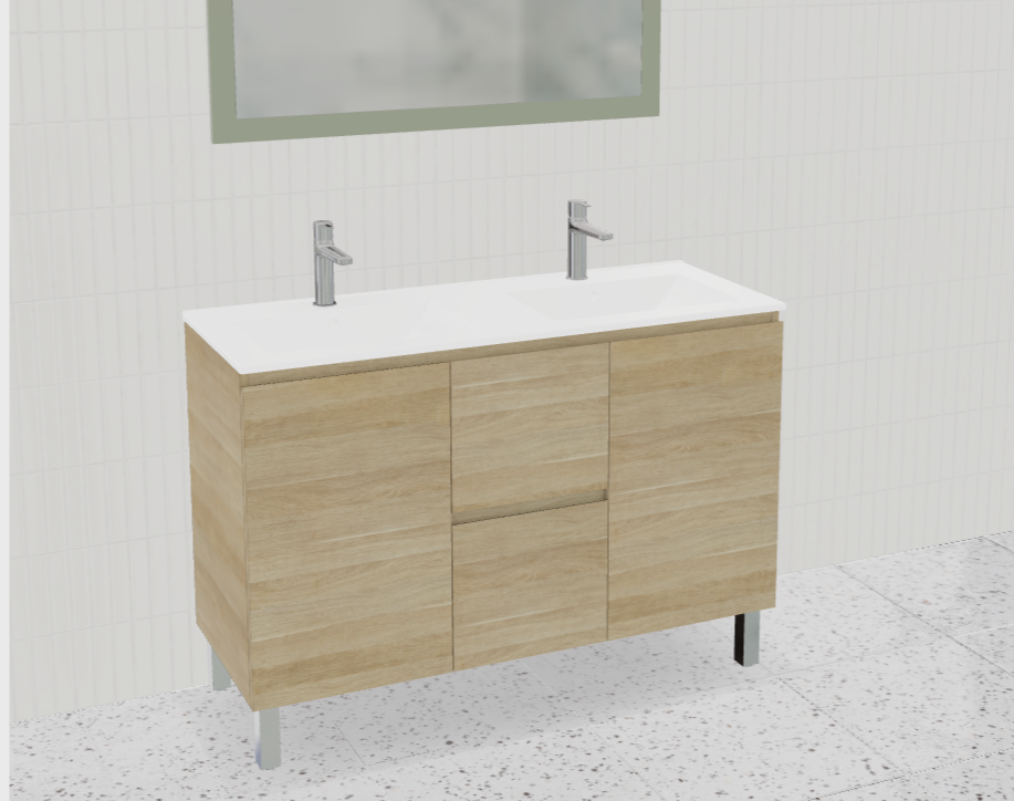Nevada Vanity with Mineral Composite Top