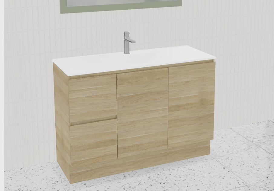 Nevada Vanity with Mineral Composite Top
