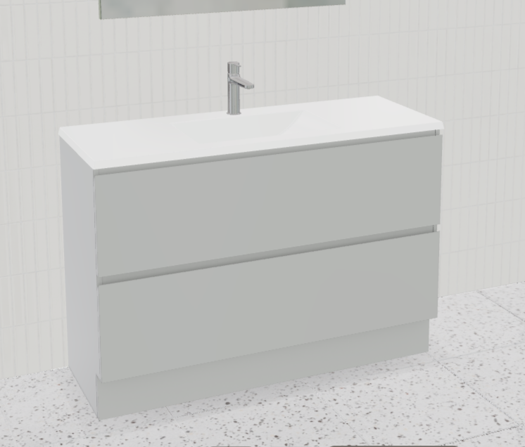 Nevada Plus Vanity with Mineral Composite Top