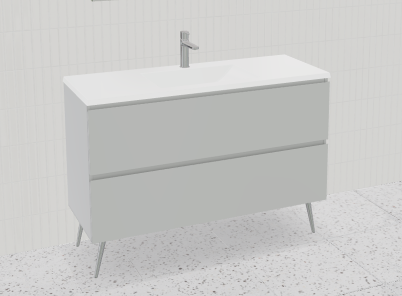 Nevada Plus Vanity with Mineral Composite Top