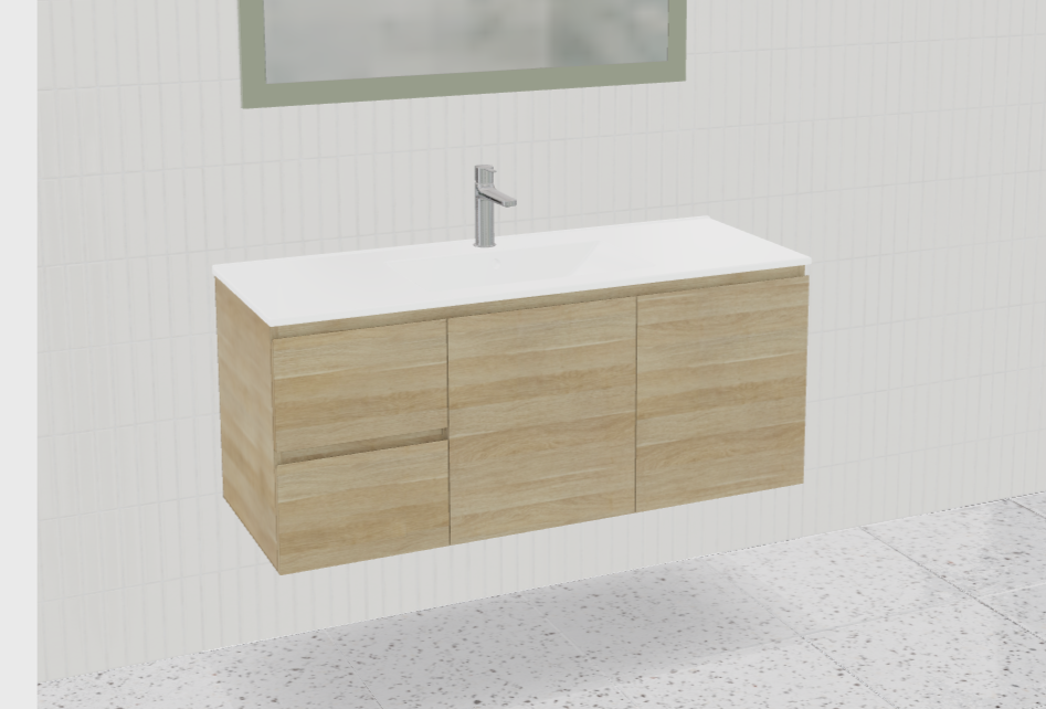 Nevada Vanity with Mineral Composite Top