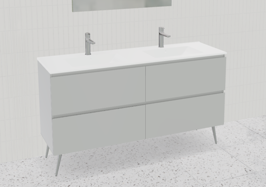 Nevada Plus Vanity with Mineral Composite Top