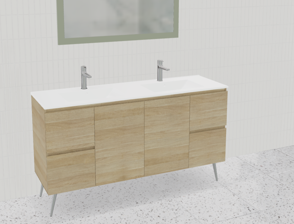 Nevada Vanity with Mineral Composite Top