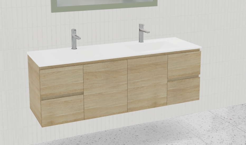 Nevada Vanity with Mineral Composite Top