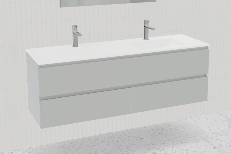 Nevada Plus Vanity with Mineral Composite Top