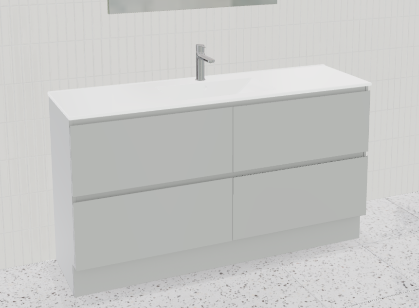 Nevada Plus Vanity with Mineral Composite Top