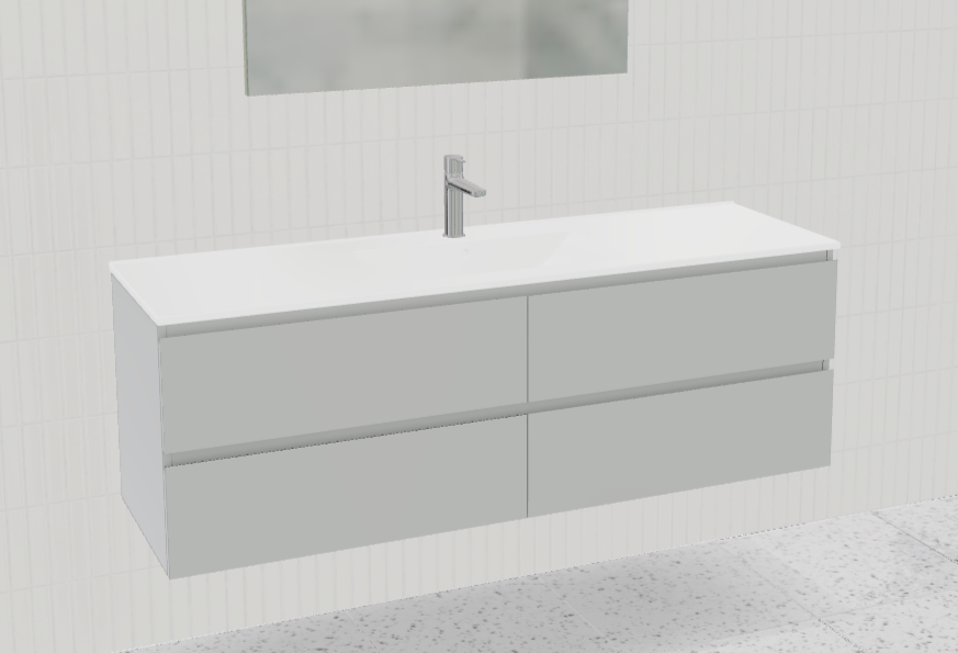 Nevada Plus Vanity with Mineral Composite Top