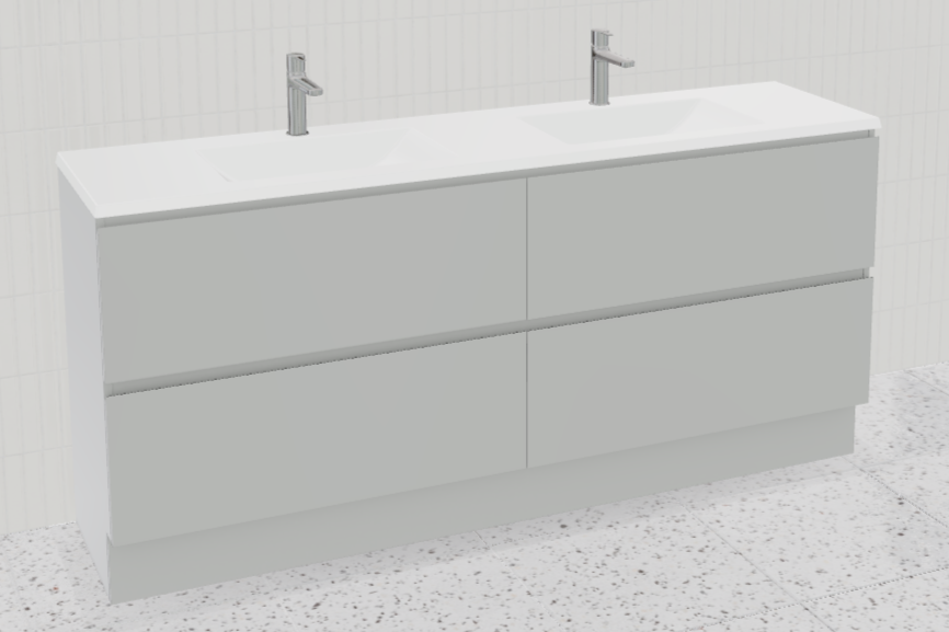 Nevada Plus Vanity with Mineral Composite Top