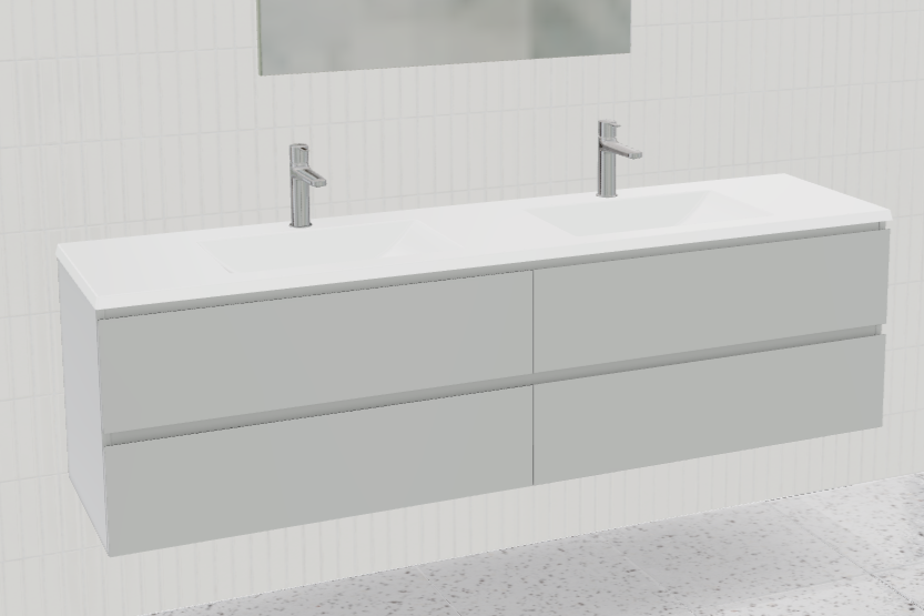 Nevada Plus Vanity with Mineral Composite Top