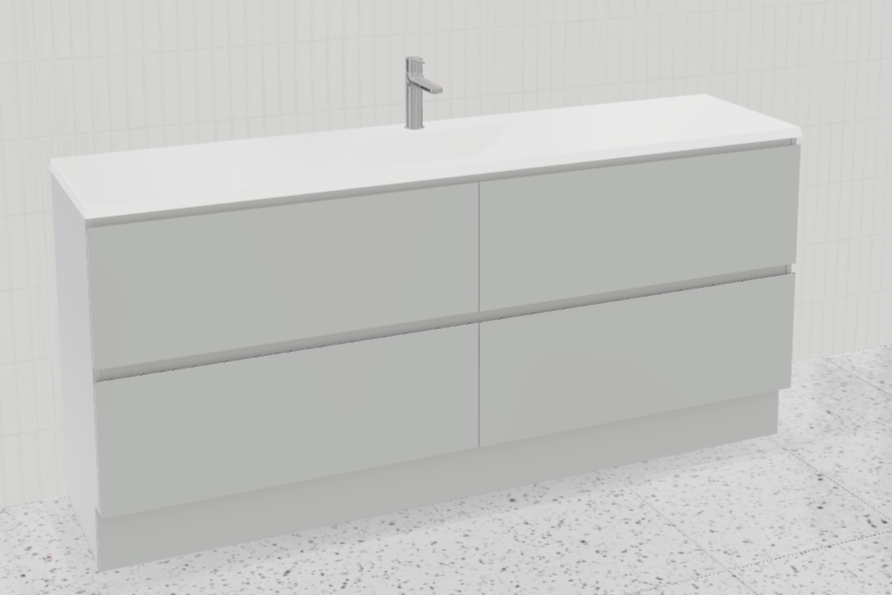 Nevada Plus Vanity with Mineral Composite Top
