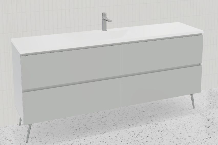 Nevada Plus Vanity with Mineral Composite Top