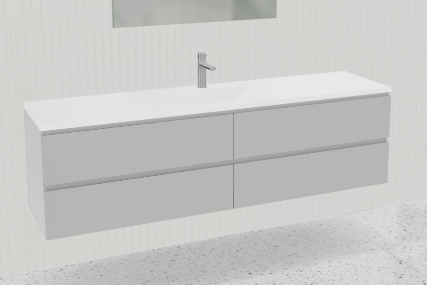 Nevada Plus Vanity with Mineral Composite Top