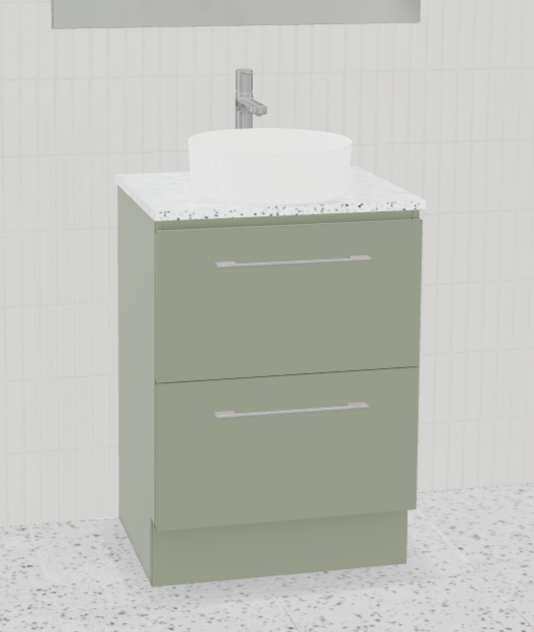 Nevada Plus Vanity with Silksurface Top