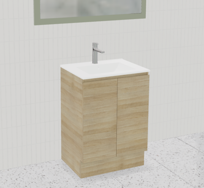 Nevada Vanity with Mineral Composite Top