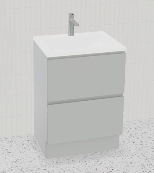 Nevada Plus Vanity with Mineral Composite Top
