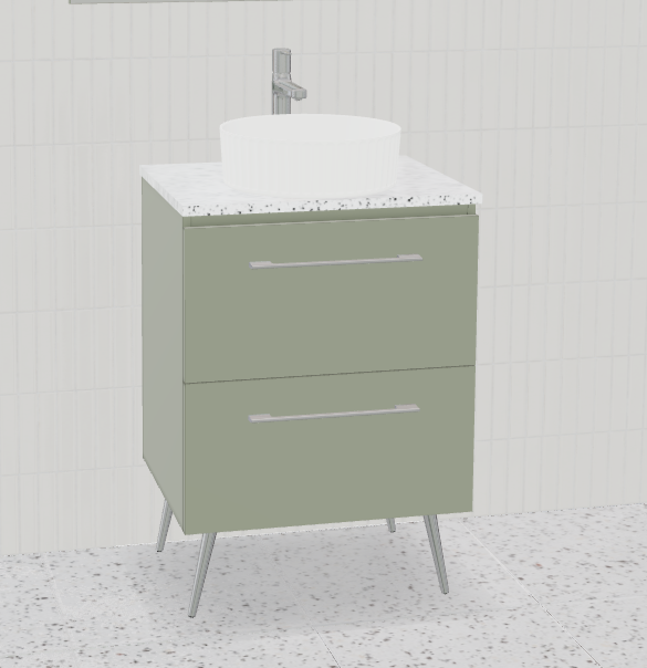 Nevada Plus Vanity with Silksurface Top