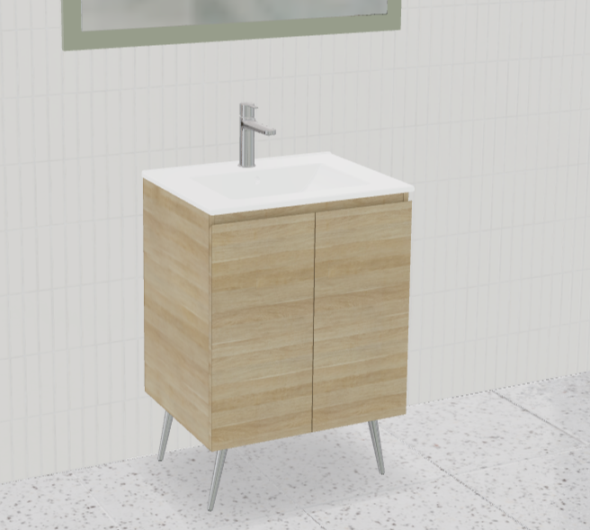 Nevada Vanity with Mineral Composite Top