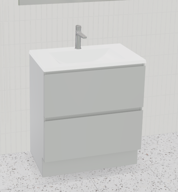 Nevada Plus Vanity with Mineral Composite Top