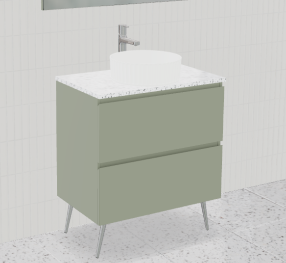 Nevada Plus Vanity with Silksurface Top