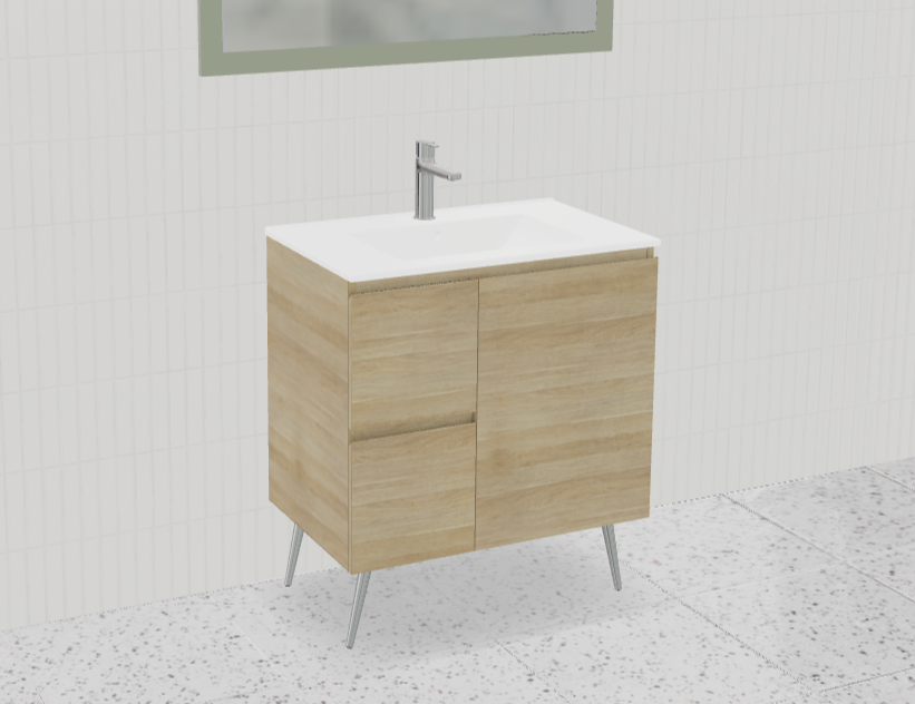 Nevada Vanity with Mineral Composite Top