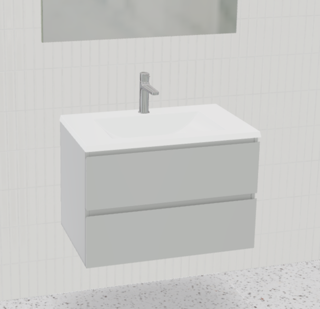 Nevada Plus Vanity with Mineral Composite Top