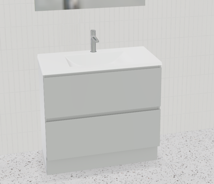Nevada Plus Vanity with Mineral Composite Top