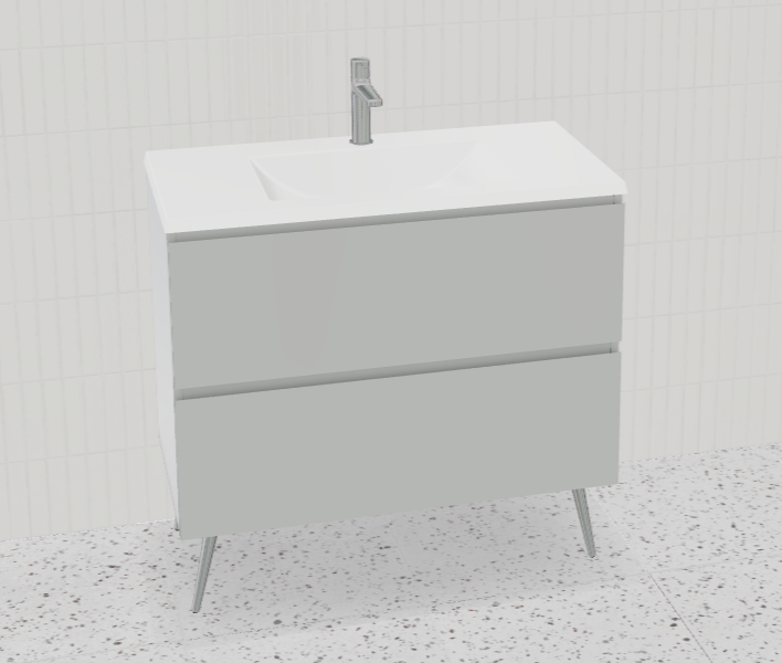 Nevada Plus Vanity with Mineral Composite Top