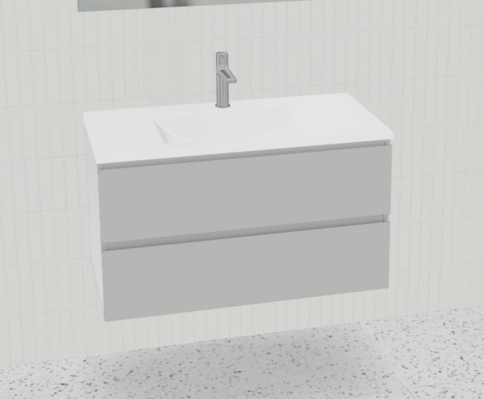 Nevada Plus Vanity with Mineral Composite Top