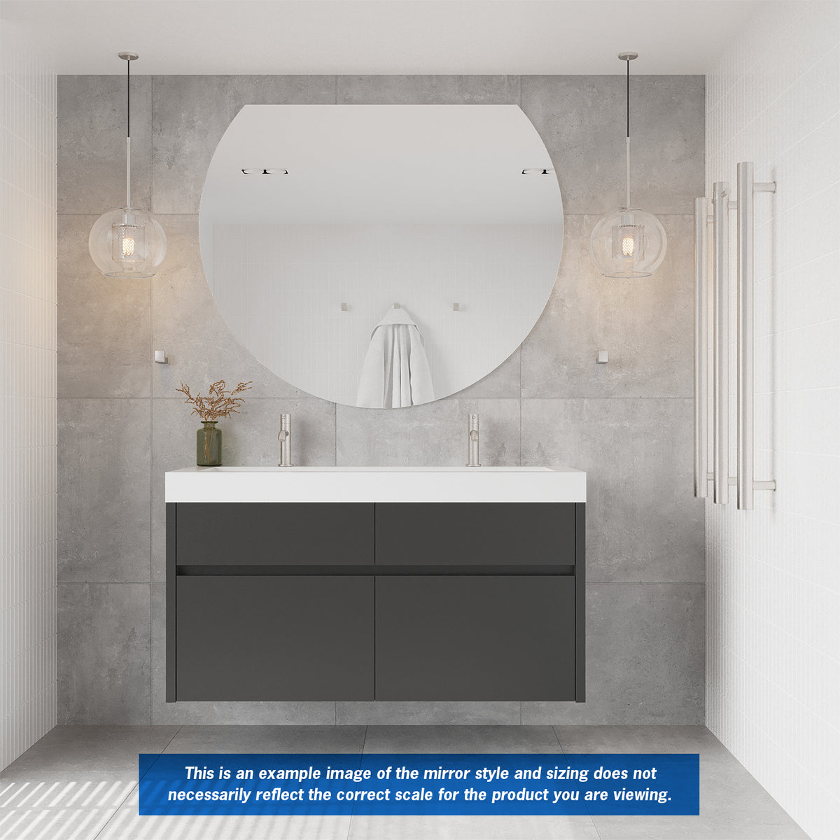Hamilton D Shape Mirror