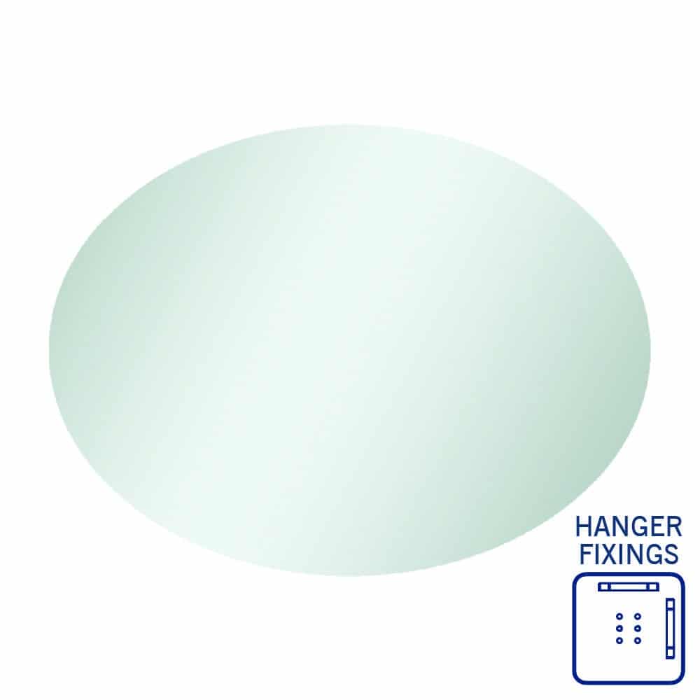 Cody Oval Frameless Mirror