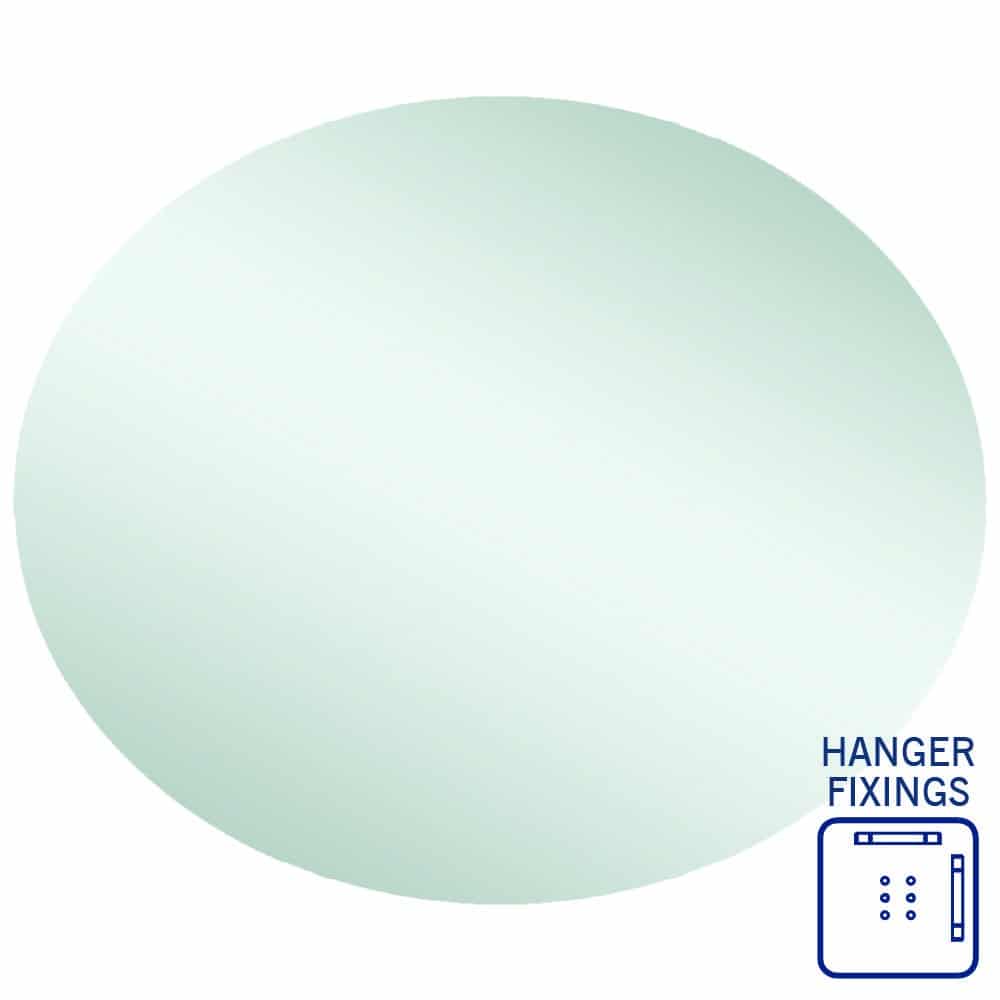Cody Oval Frameless Mirror
