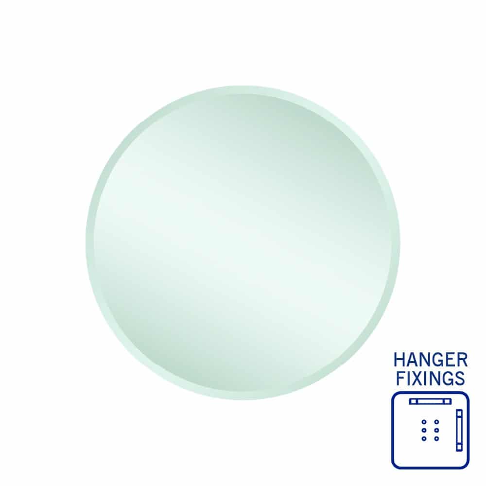 Kent Round Frameless Bevel Edge Mirror