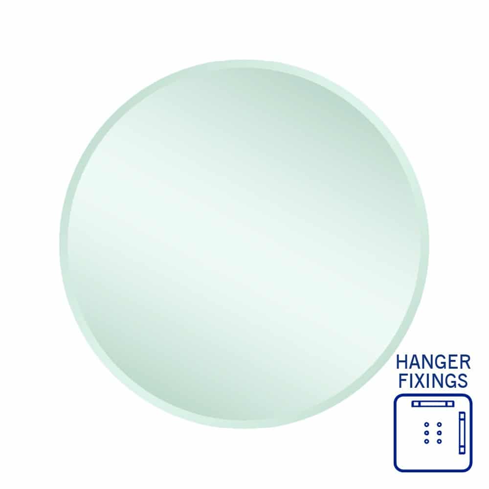 Kent Round Frameless Bevel Edge Mirror