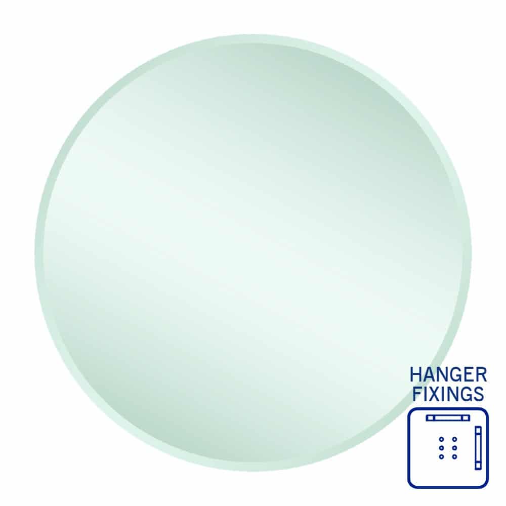Kent Round Frameless Bevel Edge Mirror