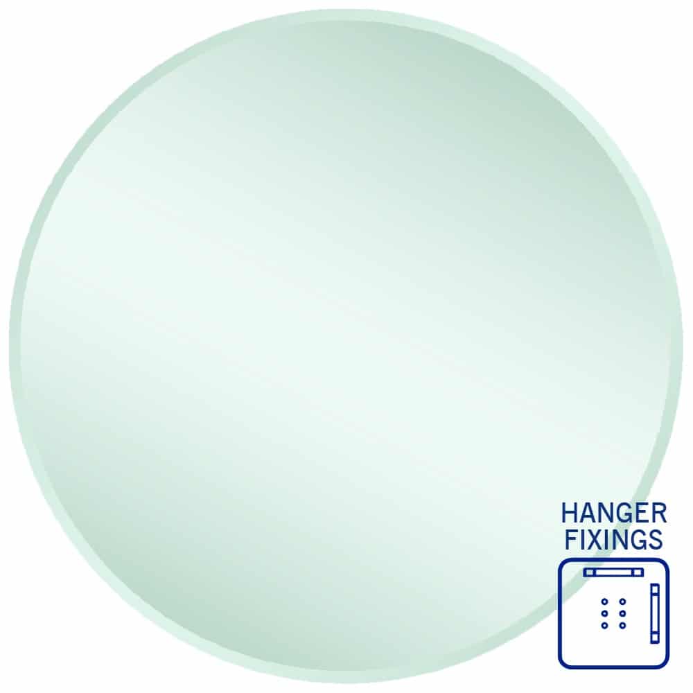 Kent Round Frameless Bevel Edge Mirror