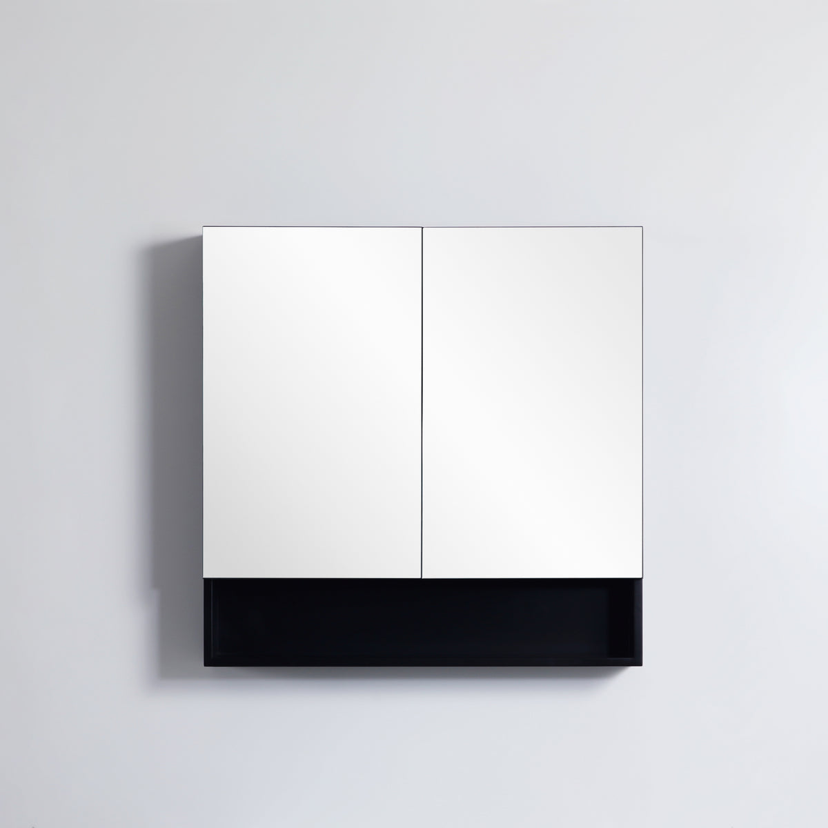 Frementle Open Shelf Mirror Cabinet