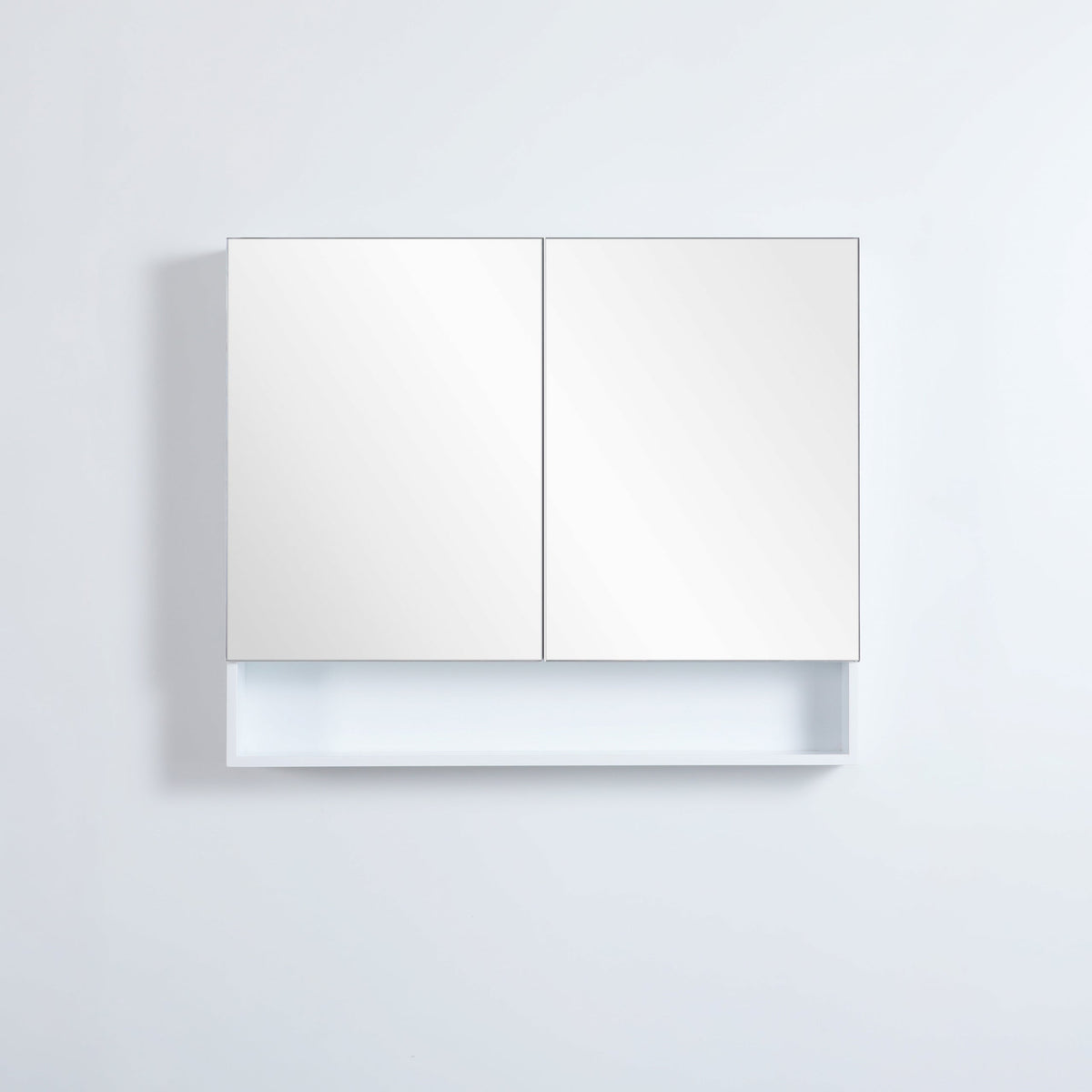 Frementle Open Shelf Mirror Cabinet