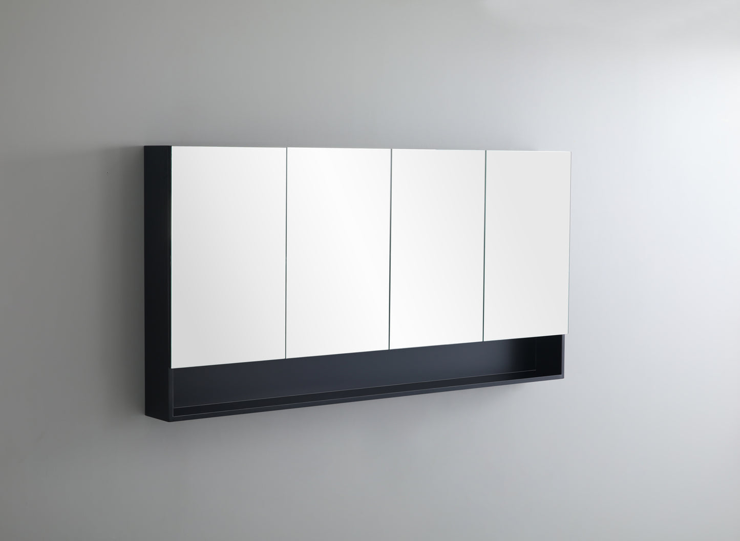 Frementle Open Shelf Mirror Cabinet