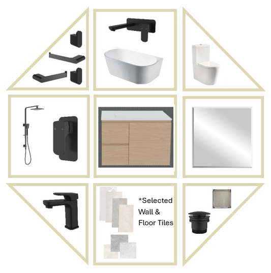 Rose Bathroom Package With Tiles