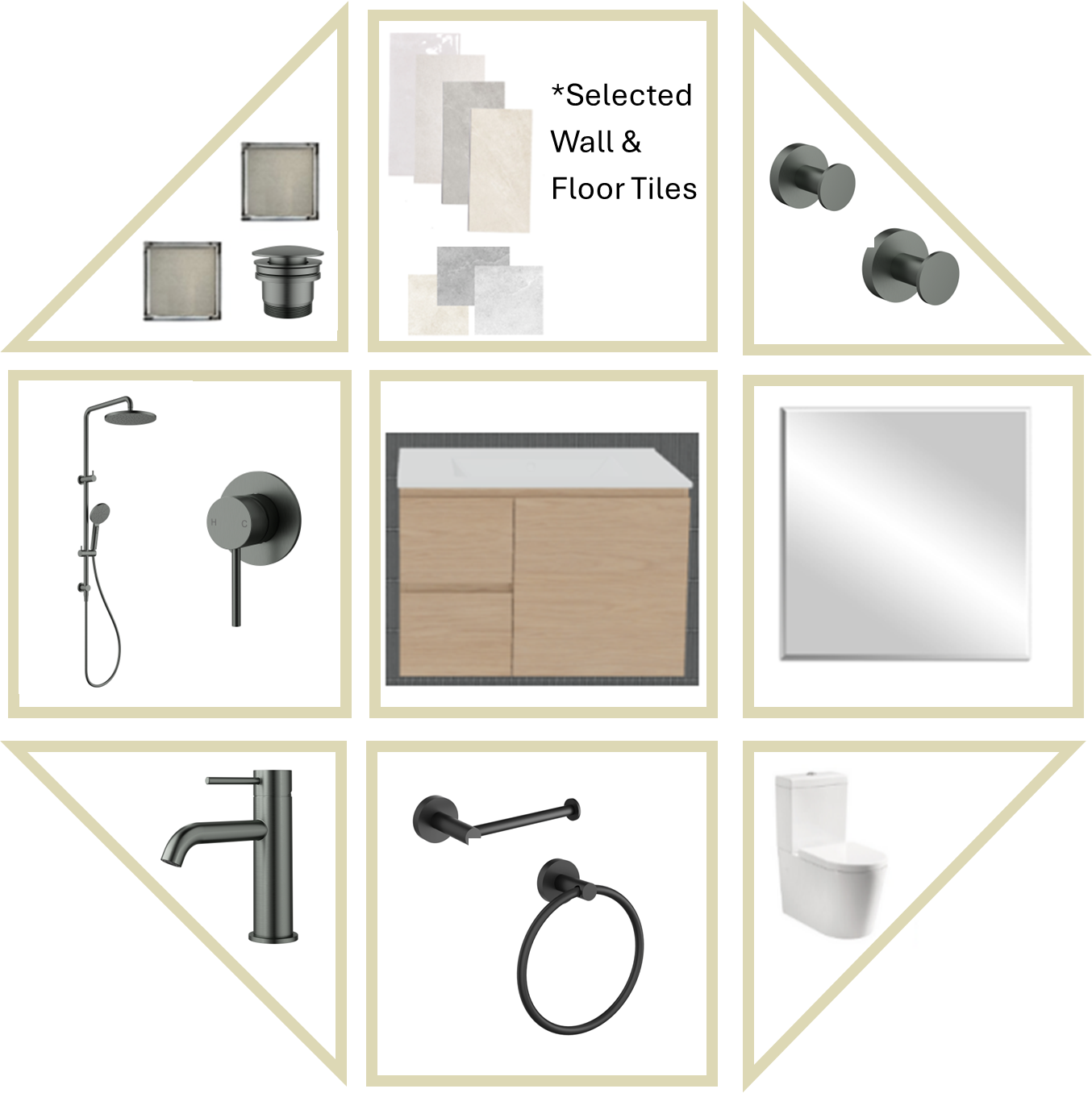 Mia En-suite Bathroom Package With Tiles