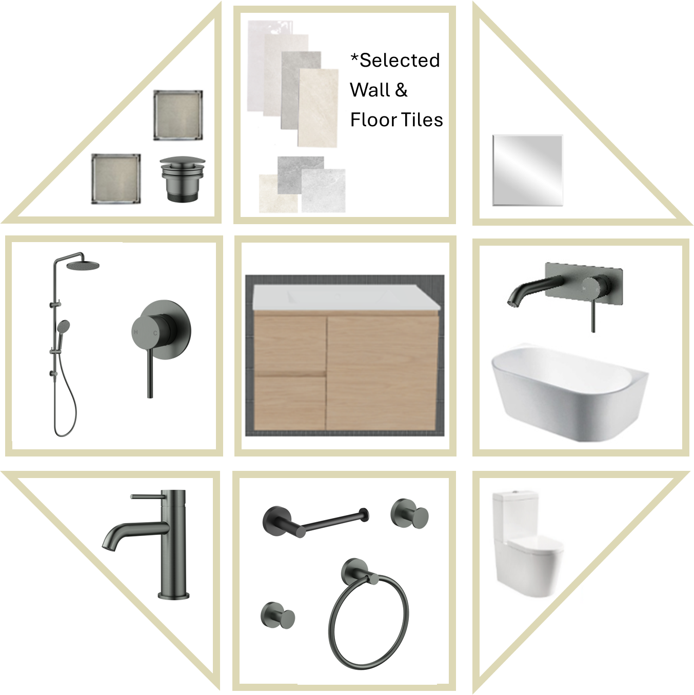 Mia SS Bathroom Package With Tiles
