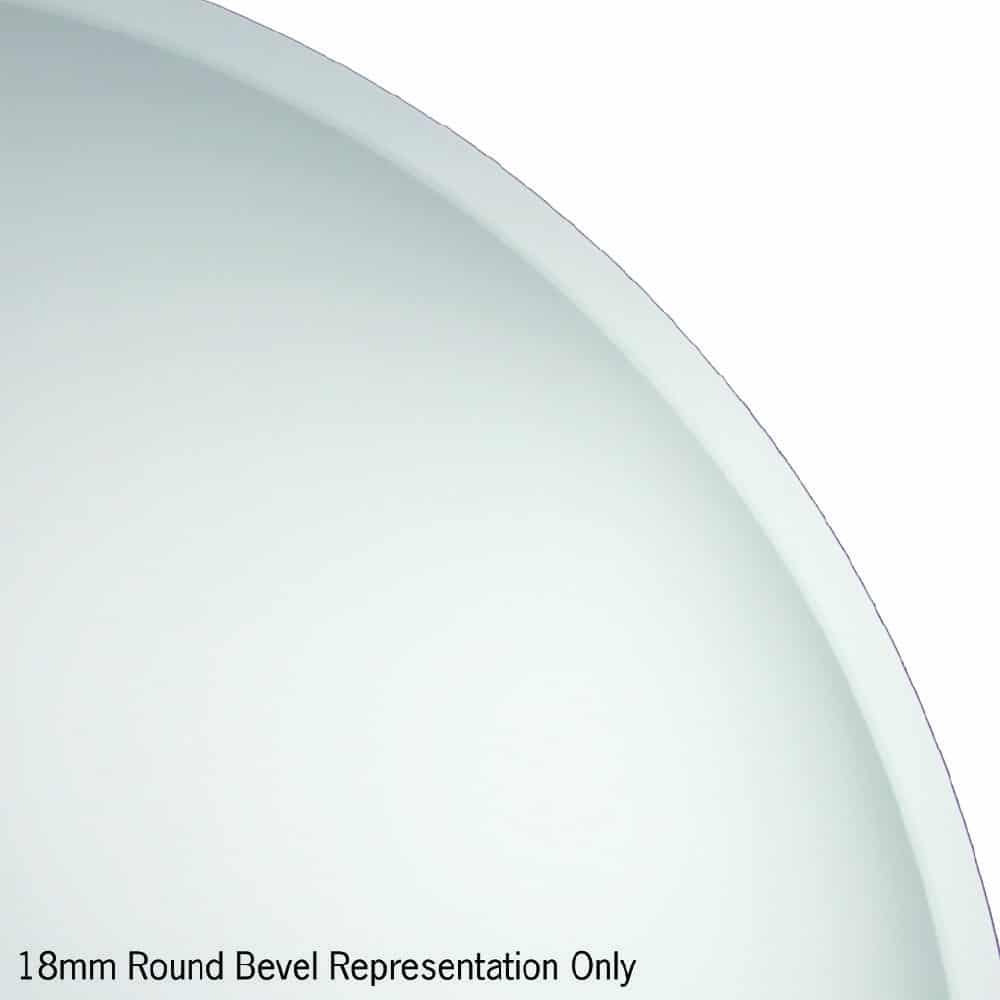 Kent Round Frameless Bevel Edge Mirror