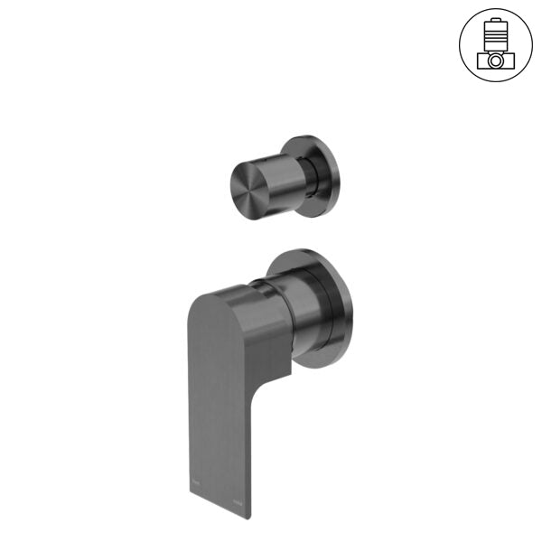 Bianca Wall Mixer with Divertor Separate Plate by Nero Tapware