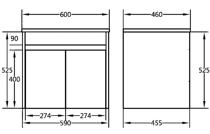 Avis Wall Hung Vanity
