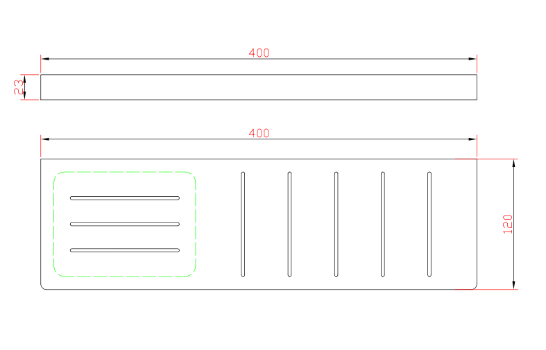 Circle Shelf with Soap Dish