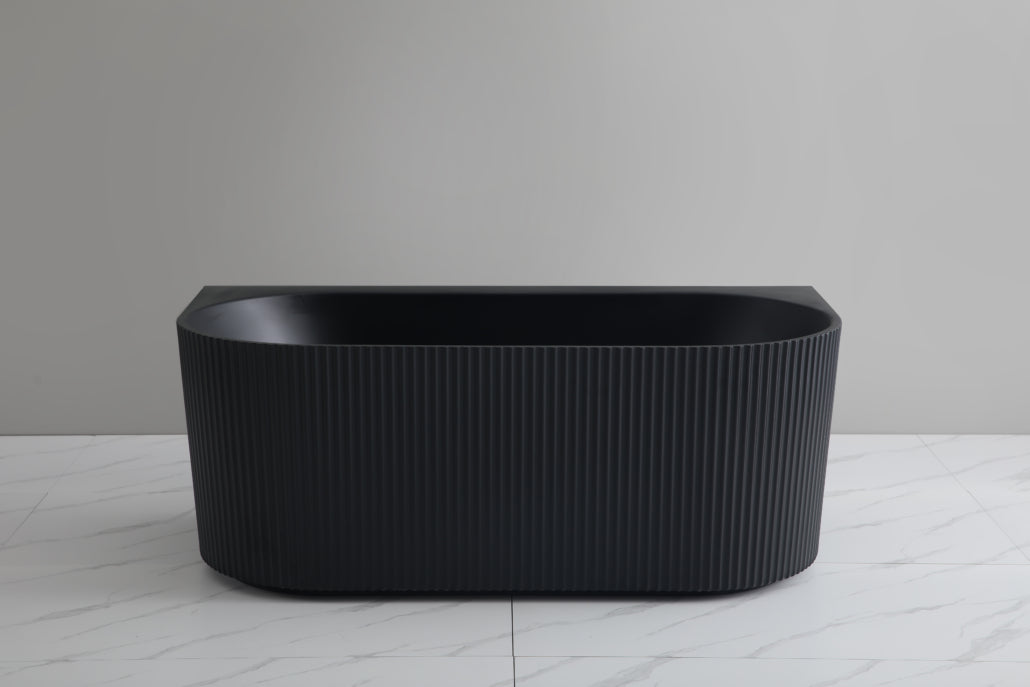 Bari Groove Freestanding Bath