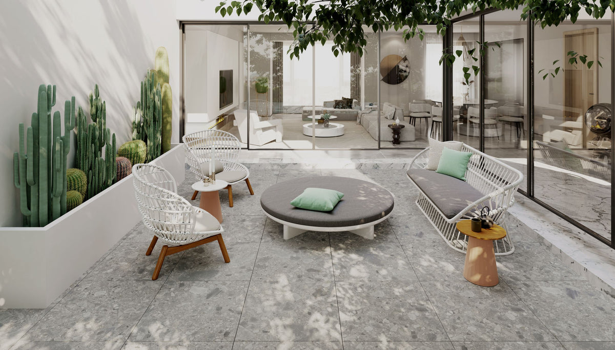 Terrazzo Rectified Glazed Porcelain Tile