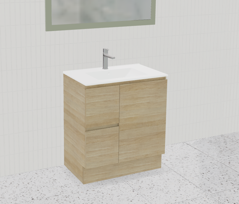 Nevada Vanity with Mineral Composite Top