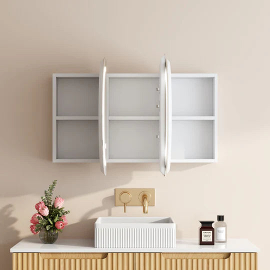 Maldives LED Oval Mirror Cabinet